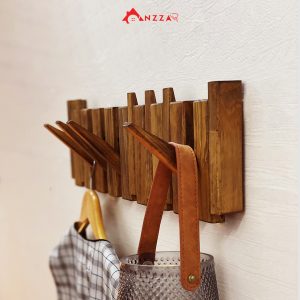 Móc Gỗ Treo Tường Kiểu Phím Đàn Piano Mẫu Vuông