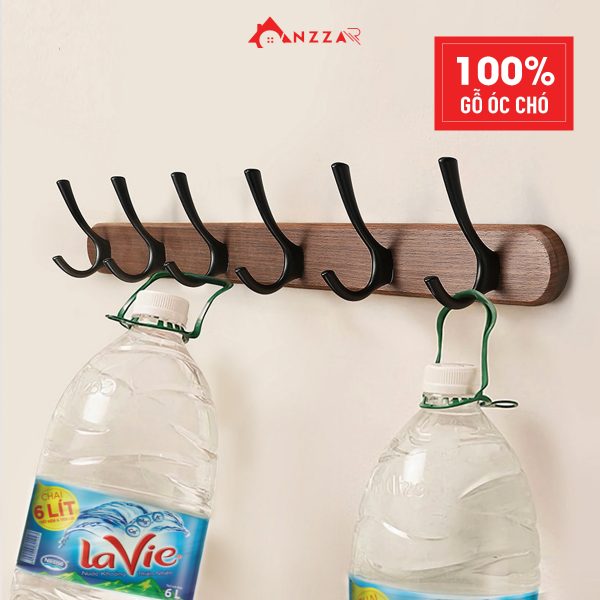 Móc Treo Quần Áo Cao Cấp Làm Từ Gỗ Óc Chó Nguyên Khối Nhập Khẩu Từ Anzzar
