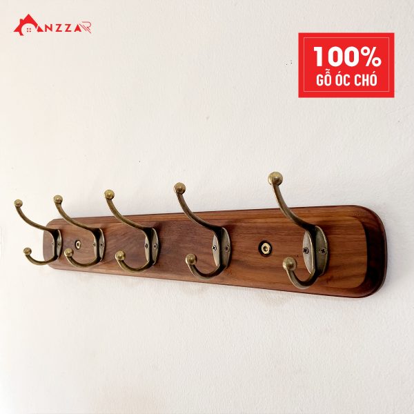 Móc-treo-quần-áo-từ-gỗ-óc-chó-bo-tròn-góc-cạnh-móc-hợp-kim-đồng