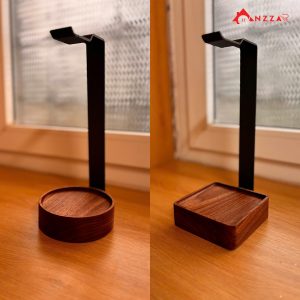 Kệ-Treo-Tai-Nghe-Cao-Cấp-gỗ-óc-chó-mẫu-tròn-vuông