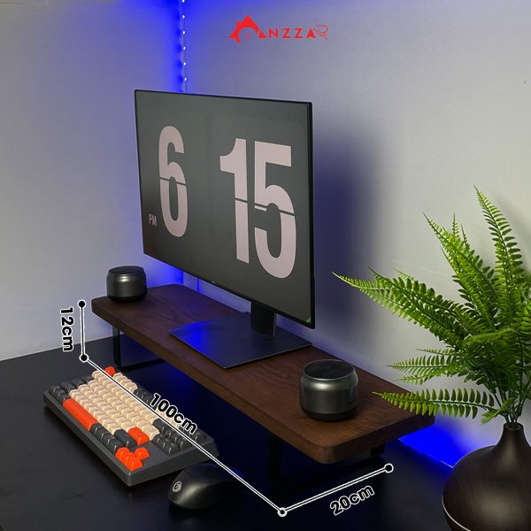 Kệ-màn-hình-chân-sắt-từ-gỗ-tự-nhiên-nguyên-khối-anzzar