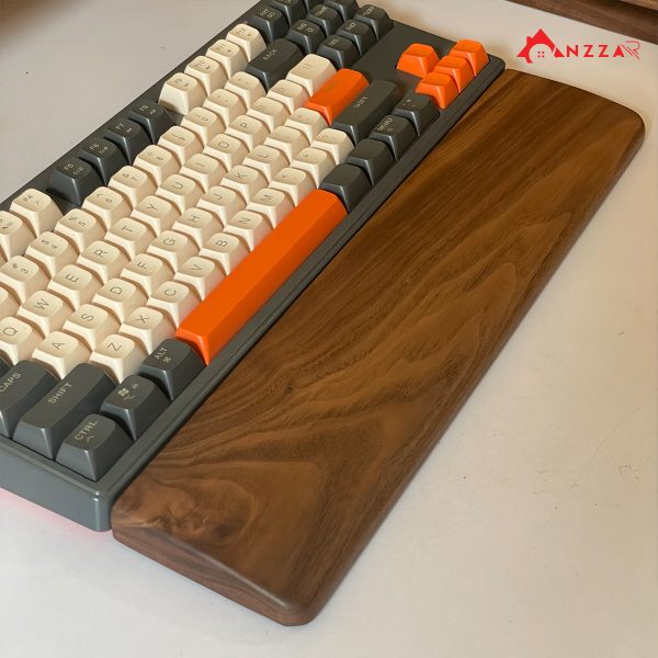 Kê tay bàn phím gỗ óc chó nguyên khối cao cấp 1 Kê-tay-bàn-phím-gỗ-óc-chó-nguyên-khối-từ-Anzzar